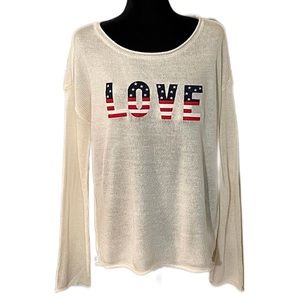 ✨🆕💙💘MARLED REUNITED CLOTHING LOVE CABLE KNIT SWEATER💘💙